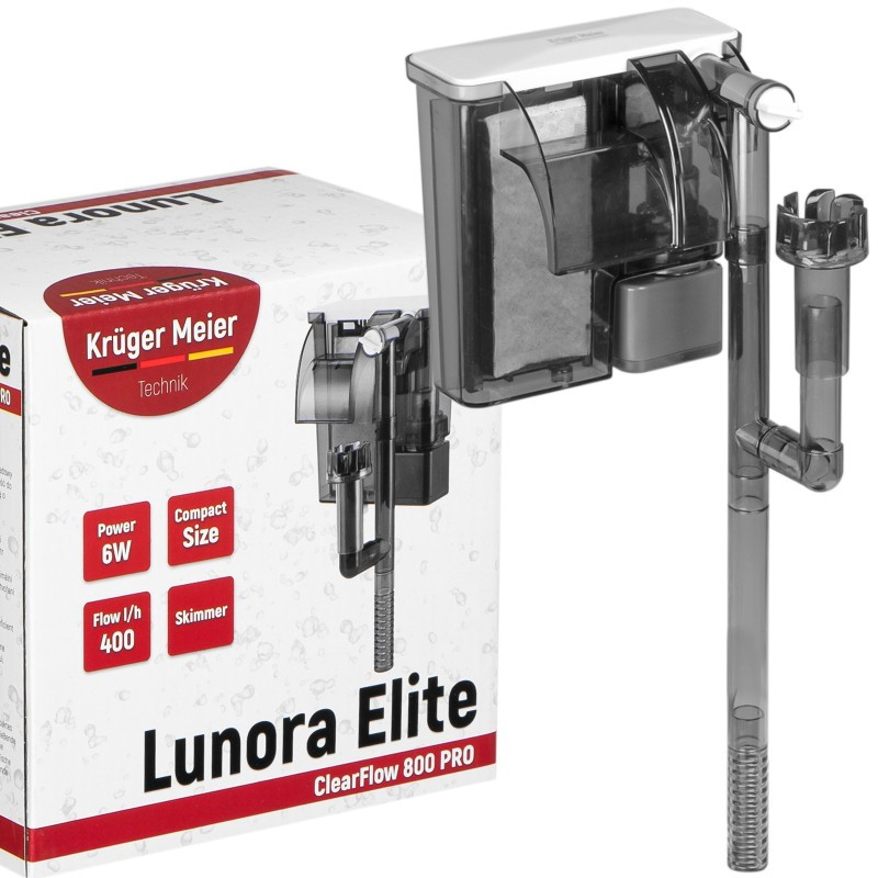 Каскадний фільтр Kruger Meier Lunora Elite 800 зі скіммером для акваріумів 35-70 літрів