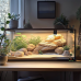 Світильник довгий з затискної ручкою і термостатом Terrario Long ReptiSun Temperature Control 200W