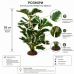 Штучна рослина Hobby Ficus Elastica 2 55 см (37706) для тераріуму, акватераріуму та палюдаріуму