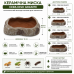 Миска для тераріуму Hobby Cera Dish Granite 1 10x6,5x2,5см (37800) поїлка та годівниця під натуральний камінь