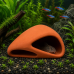 Декорація Hobby Wave Cave 1 red 12x12x5,5 см - керамічне укриття для риб і креветок в акваріумі (41657)