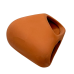 Декорація Hobby Wave Cave 1 red 12x12x5,5 см - керамічне укриття для риб і креветок в акваріумі (41657)