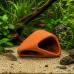 Декорація Hobby Wave Cave 2 red 17x16x8,5 см - керамічне укриття для риб і креветок в акваріумі (41659)