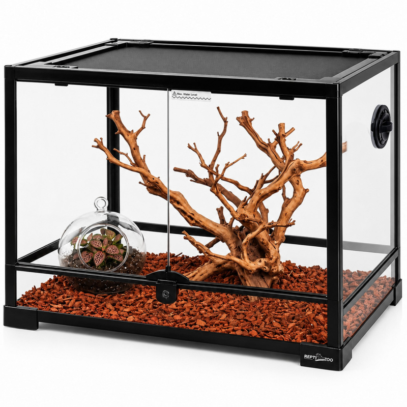 Тераріум Repti-Zoo RK 60×45×45 см зі скляними дверцятами, замком та водостійким дном  (RK0107)