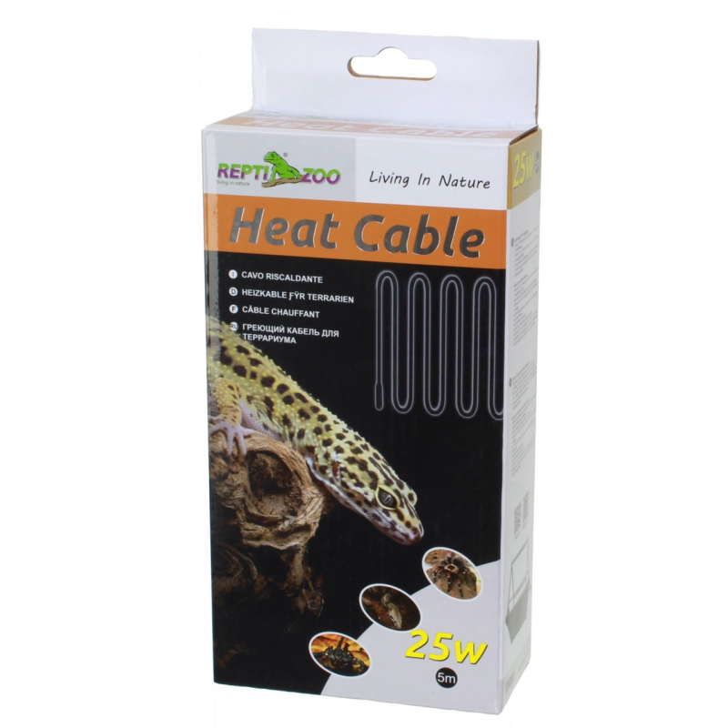 Нагрівальний кабель Repti-Zoo Heat Cable 5м 25W RS5025 для тераріуму з електромагнітним захистом