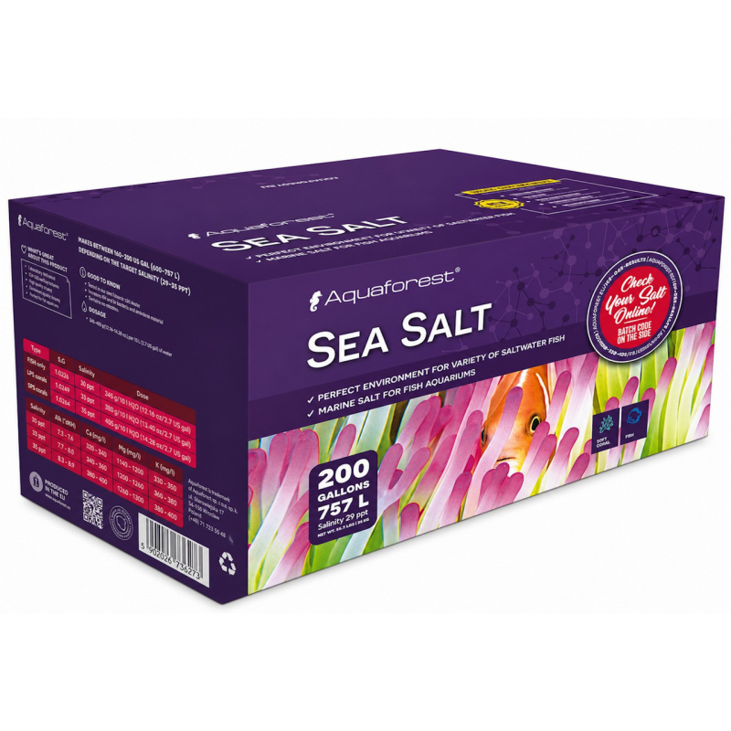 Сіль для морського акваріуму Aquaforest Sea Salt 25 кг для риб і м“яких коралів