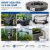 Шланг Aqua Nova 12/16 мм сірий 1 м (TUB-12/16 GRAY-1) для зовнішніх акваріумних фільтрів