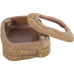 Миска магнітна для живого корму Repti-Zoo Magnetic Food Dish 9×7×4 см (ERB45) з імітацією скелі для тераріумів